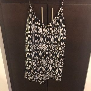 Victoria secret Black and white open back romper